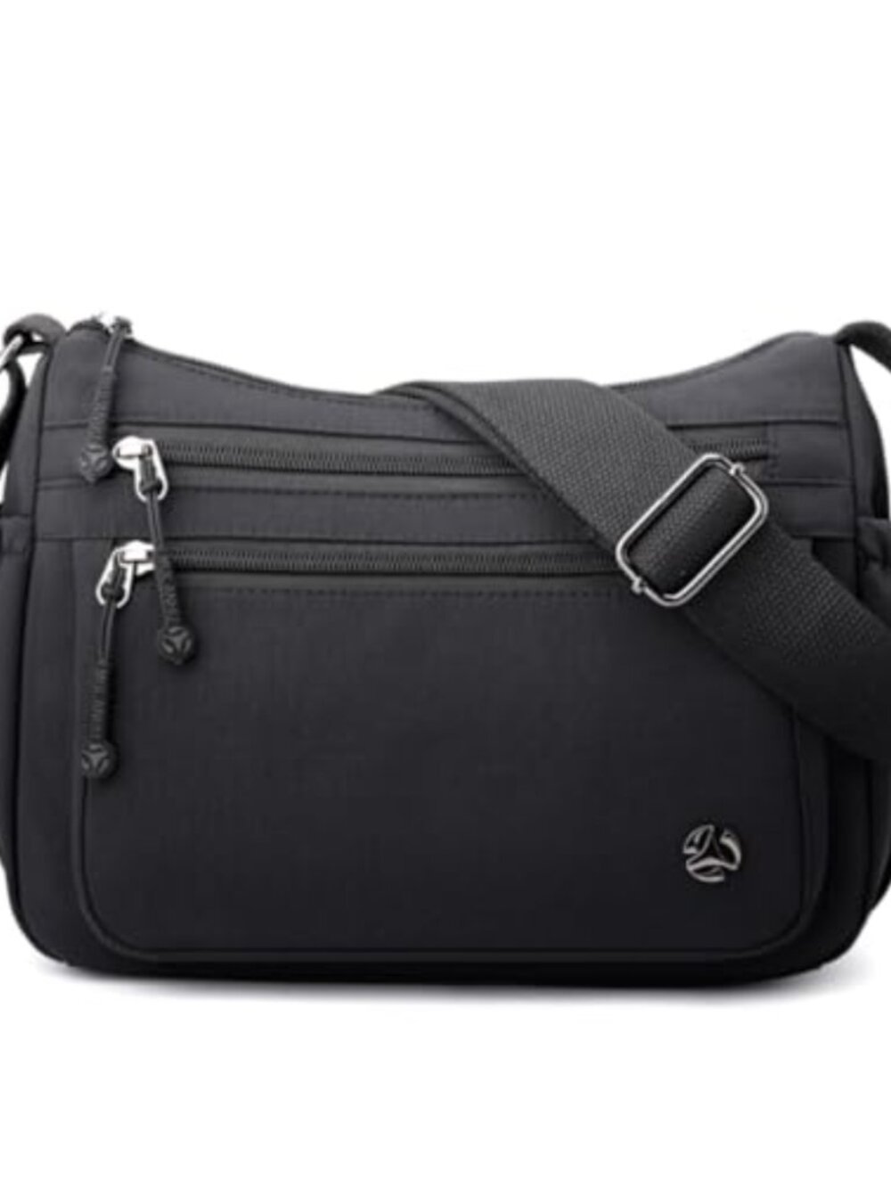 Nylon Multi Pocket Crossbody Bag Lightweight Waterproof Travel Purse